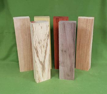 Exotic Wood Craft Pack - 12 Boards 3" x 12" x 7/8"  #914  $79.99